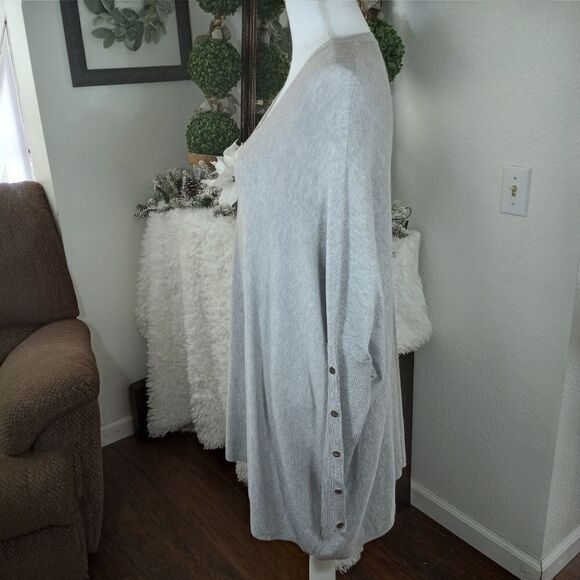 RXB GRAY DOLMAN SLEEVE OVERSIZED SWEATER SZ.S EUC - Picture 4 of 8